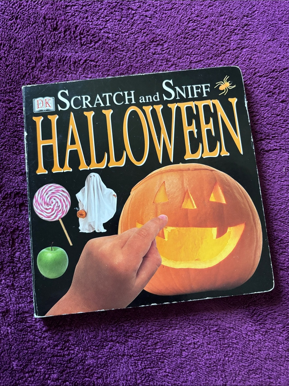 Vintage 2001 DK Scratch and Sniff Halloween Board Book - ALL Scents Working!